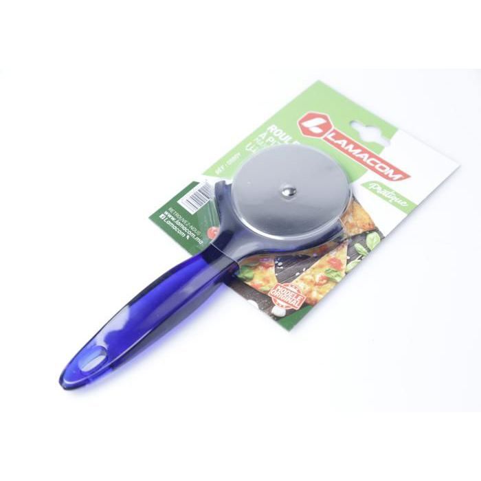Roulette à Pizza - LAMACOM - Bleu - Prise en main ergonomique - Coupe précise - Accessoire pratique