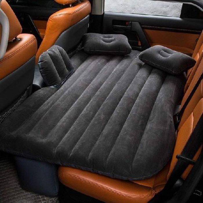 Matelas gonflable - Voyage - Siège arrière - PVC floqué - Confortable - Multifonctionnel