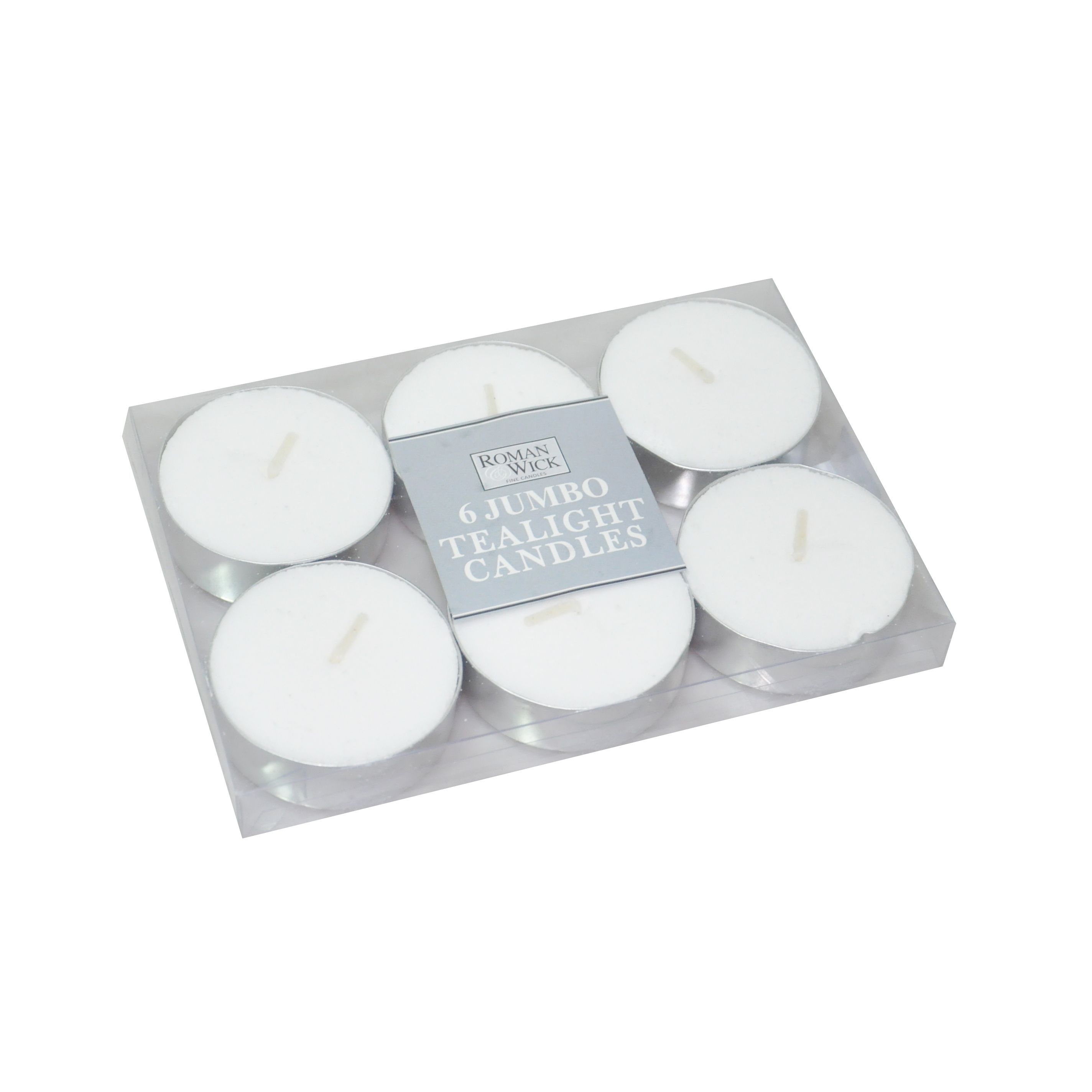 SET 6 TEALIGHT JUMBO 40 GRAMS 6HRS