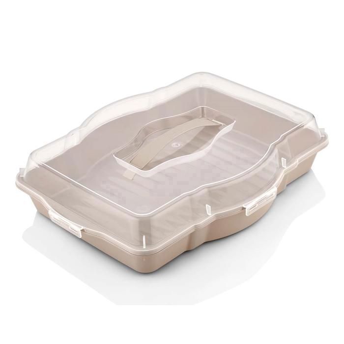 Boîte de rangement - Non spécifié - Cake 3 en 1 - Plastique - 3 compartiments - Hermétique