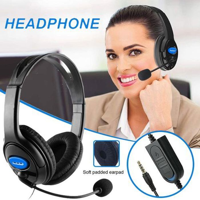 Casque de jeu filaire avec mic 3.5MM pour PS4, PC, PS3, XBOX,