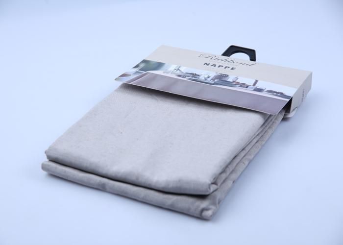 Nappe 100% coton taupe 140x240