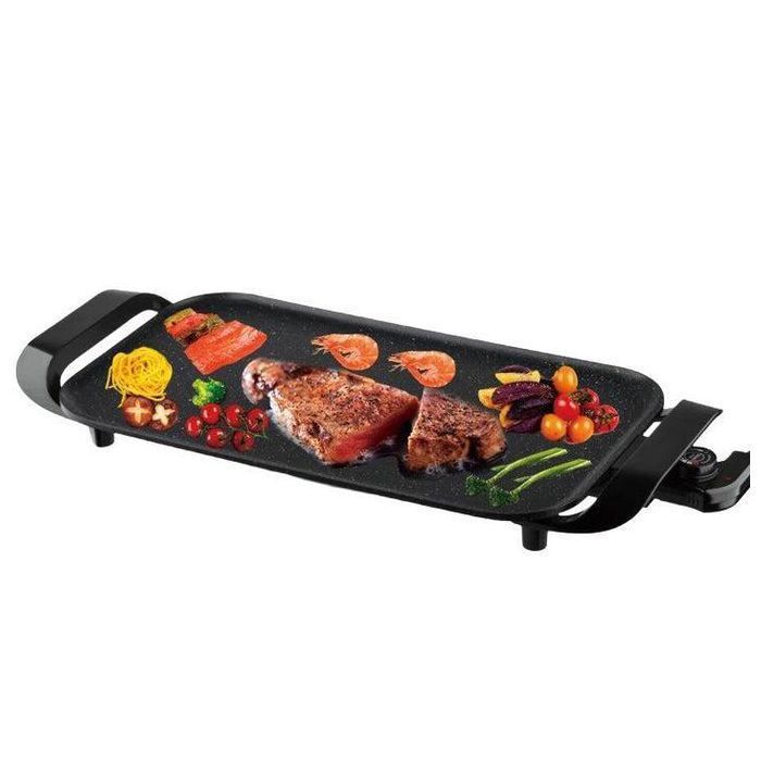 Plaque grille electrique 60x28cm 1800W + Bouteille d huile pulvérisateur offerte