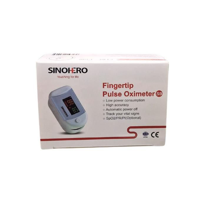 SINOHERO Oxymètre de Pouls, Mesure le taux  de Saturation en Oxygène et la fréquence cardiaque