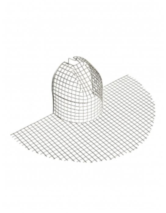 Demi chapeau treillis métallique