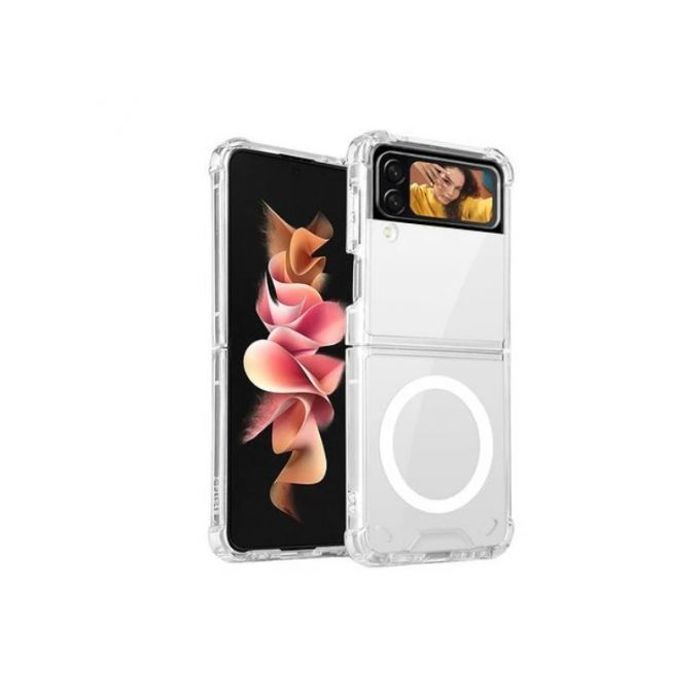 Coque transparente avec MagSafe pour Samsung Galaxy Z Flip 4