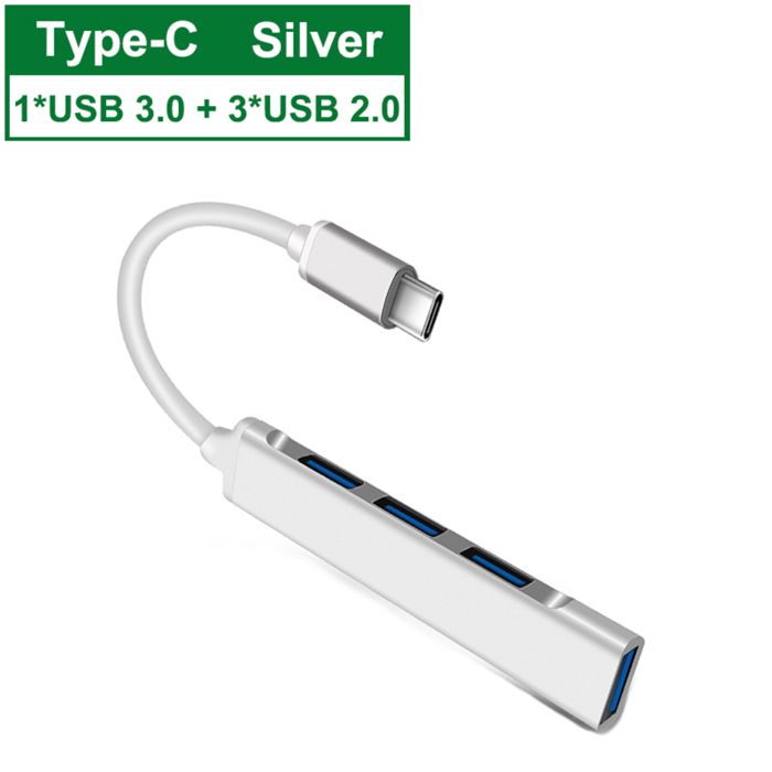 Adaptateur Type-C To 4 Ports USB 3.0 à Haute Vitesse
