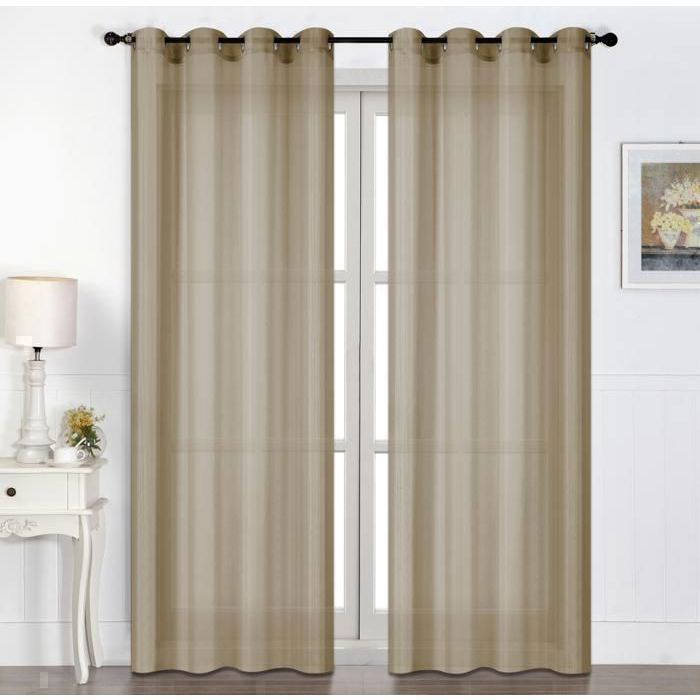 Rideau - NM - 140x240 cm - Couleur aléatoire - Œillets - Tissu synthétique