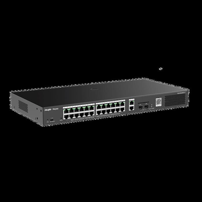 Switch Gigabit intelligent géré par le cloud PoE à 28 ports RUIJIE RG-ES228GS-P