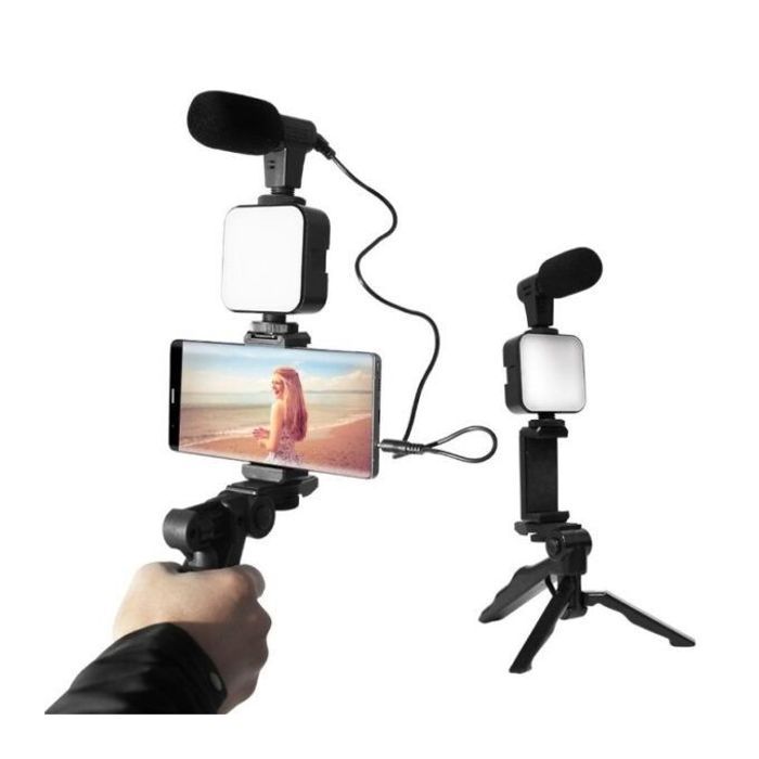 Kit vidéo trépied micro led