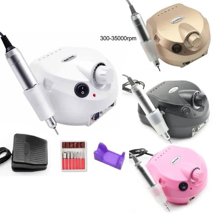 perceuse à ongles électrique moulin Cutter ensembles pour manucure ongles conseils manucure électrique ongles pédicure multicouleurs