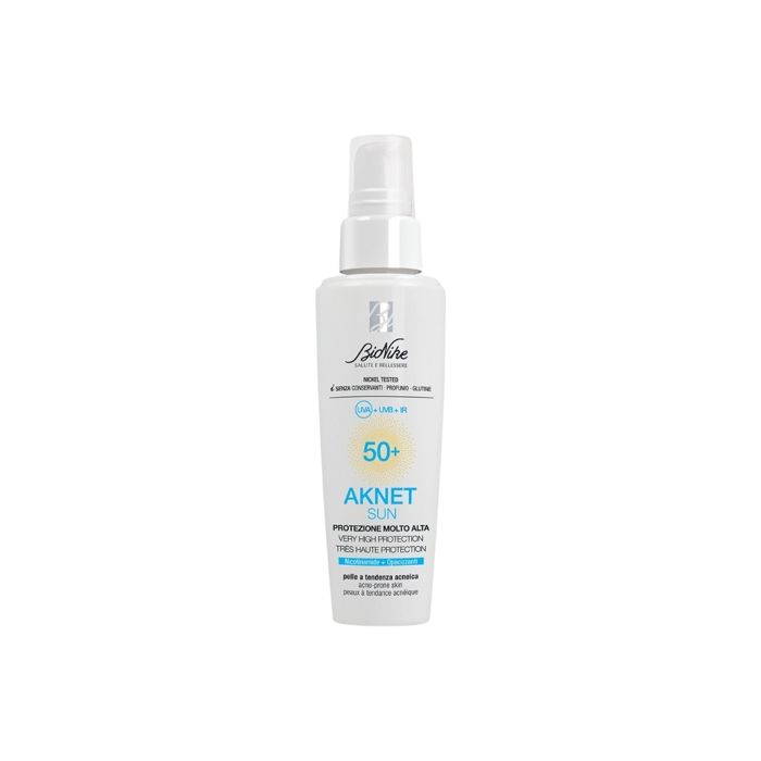 Crème solaire - Bionike - Aknet Sun - Protection Très Élevée SPF50+ - 50ml - Peaux à imperfections