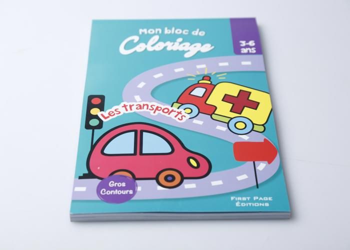 Bloc de coloriage - Mon bloc de coloriage - Les transports - Pour enfants - Mixte - Couleur blanche