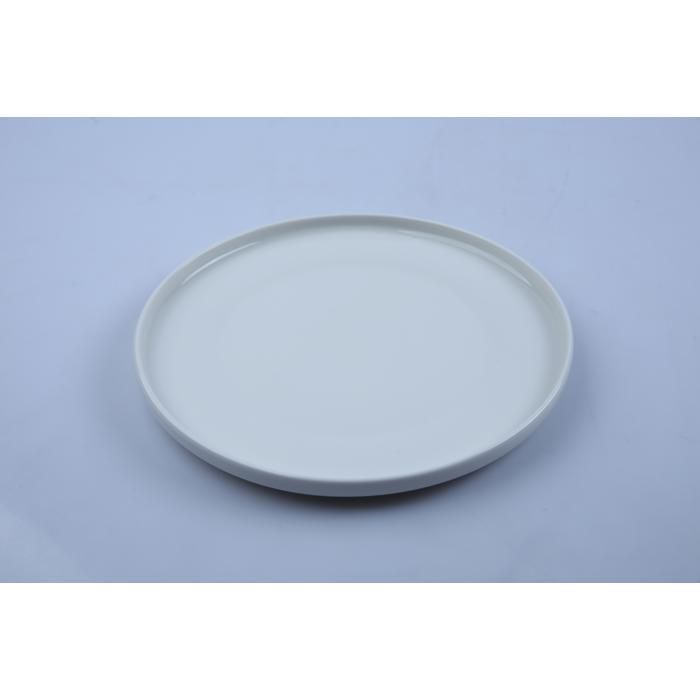 Assiette - GENERIC - Classique - Porcelaine blanche - 26,5 cm - Compatible lave-vaisselle