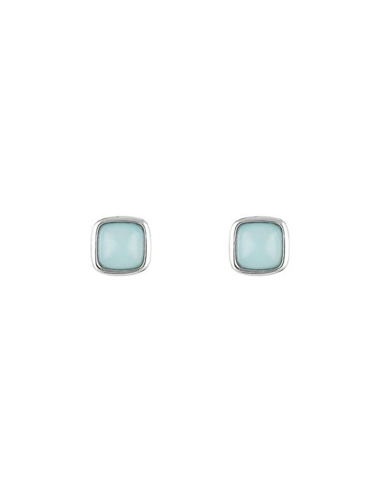 Boucles d'oreilles - MOONSTONE - Lina - Amazonite - Laiton - Vert