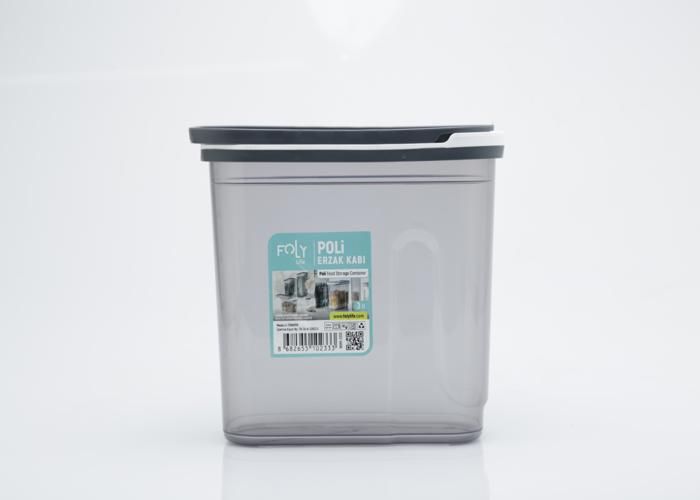 Boîte alimentaire - 3 litres - Hermétique - 44 x 36 x 41 cm - Couleur gris