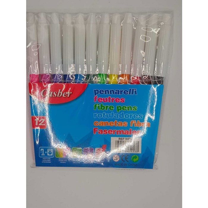 Boite Feutres 12 pens - Casber