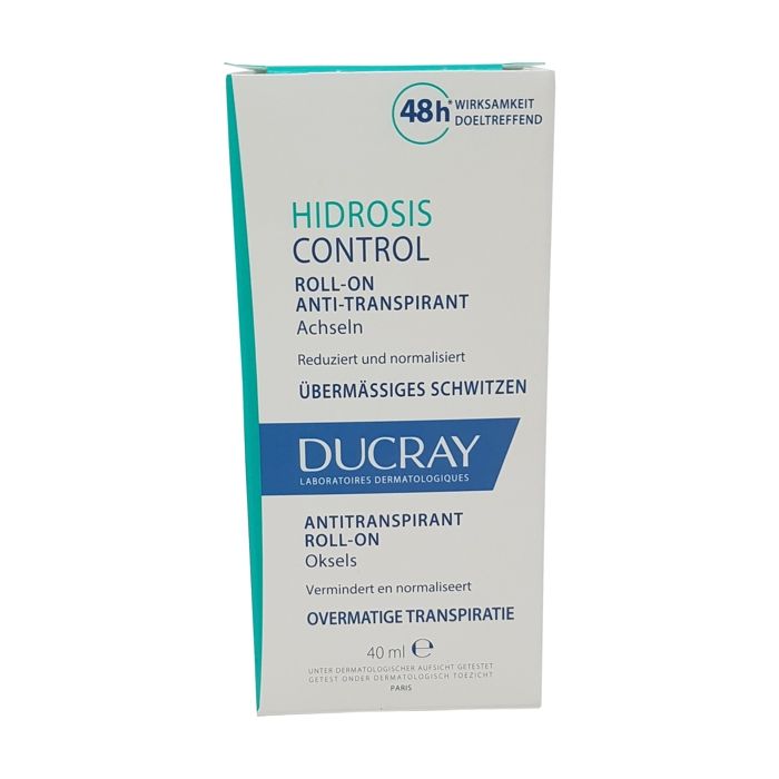 Roll-on anti-transpirant - Ducray - Hidrosis Control - 40ml - Sans alcool - Triple action