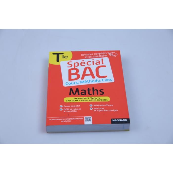 Livre Éducation - GENERIC - Spécial Bac : Maths Tle - Notions complètes - Réussite Bac - Terminale