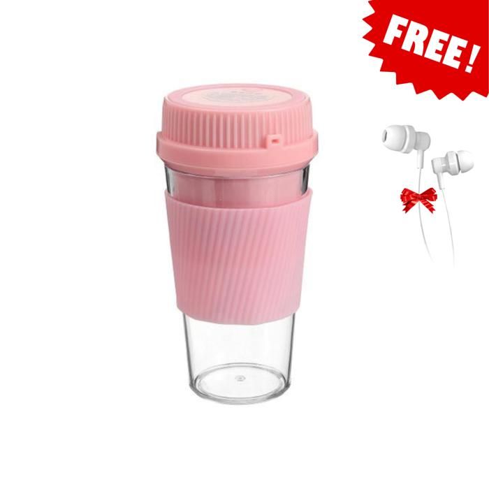 Gobelet à jus portable - rose, Avec écouteurs Gratuit