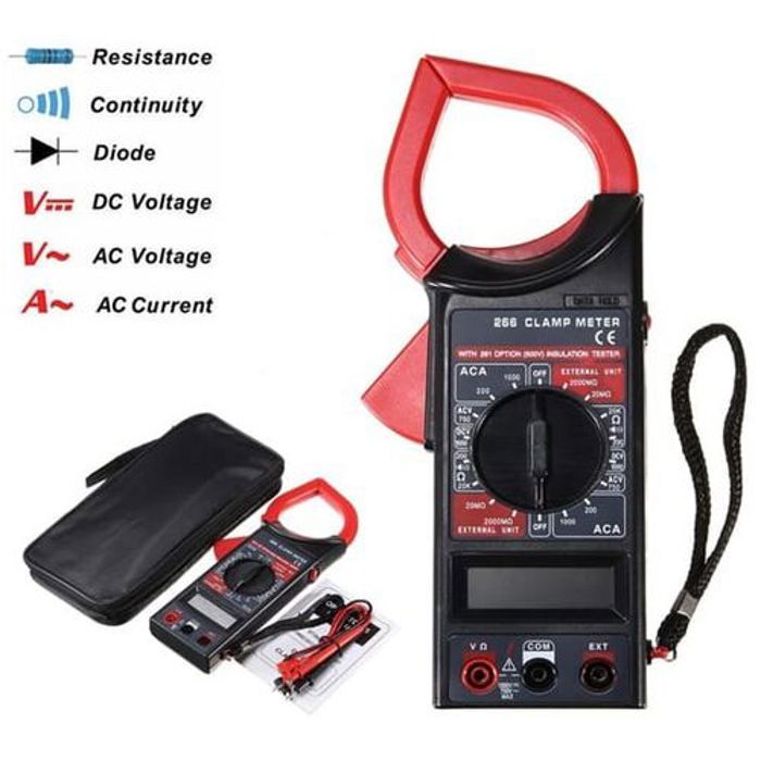 Multimètre - Metrix - DT266 - Digital LCD - Mesure AC/DC - Pince ampèremètre