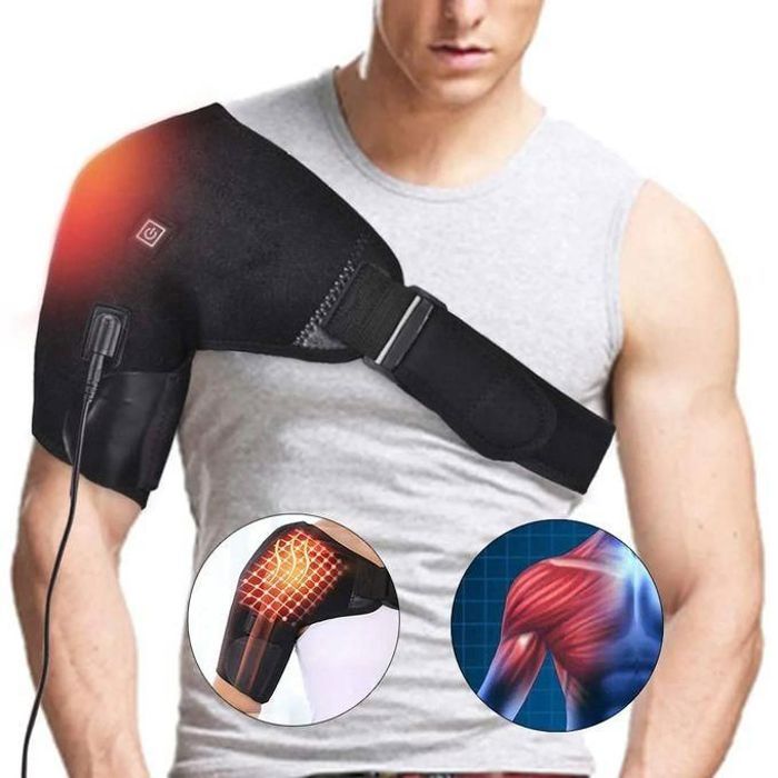 Support d'épaule polyvalent avec technologie de massage électrique