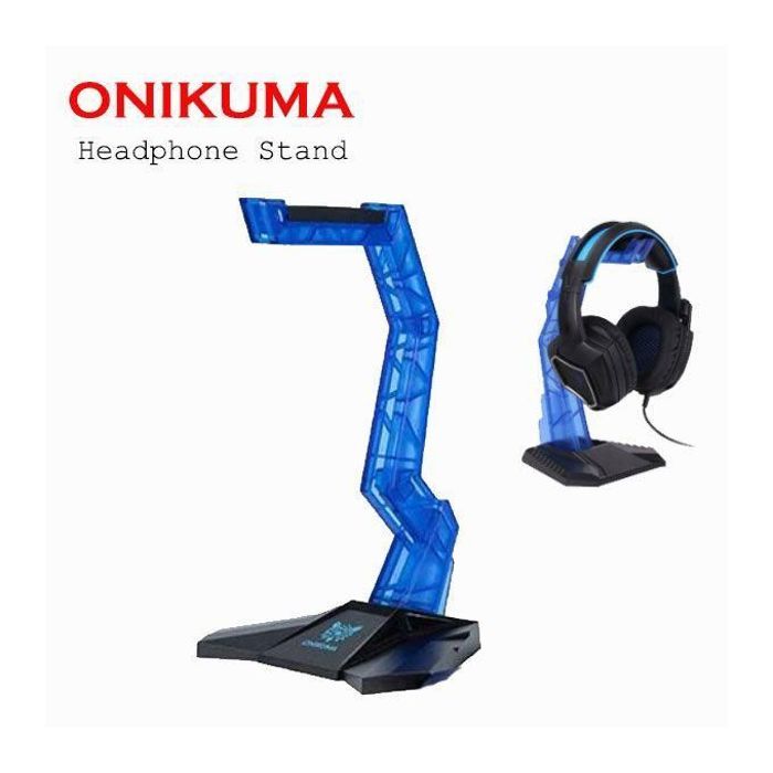 Support Casque Gamer Onikuma - Base Caoutchouc Antidérapante (Bleu)
