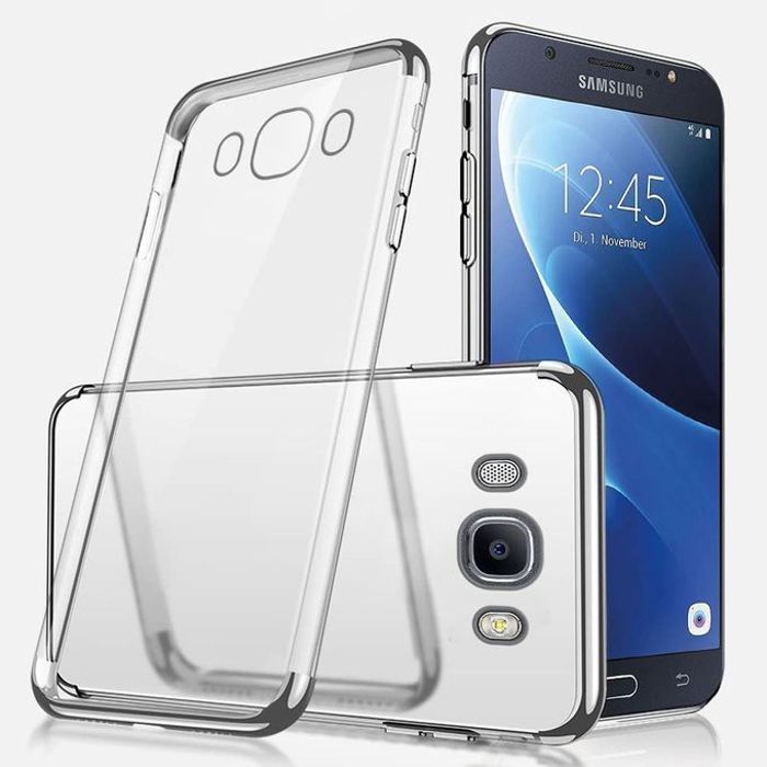 Coque Transparente en Silicone Bumper Housse TPU Antichoc Pour Samsung J7 2016