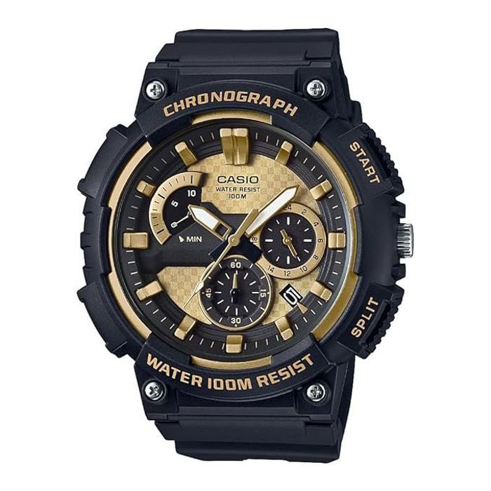 Montre analogique - CASIO - MCW-200H-9AVDF - Chronographe - Étanche 100m - Sportive pour homme