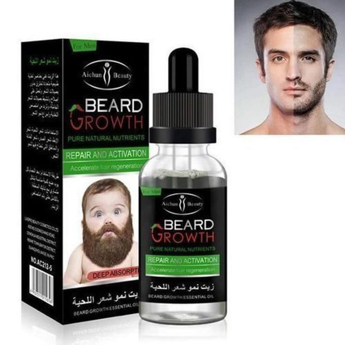 Aichun Beauty Huile essentielle pour faire pousser la barbe