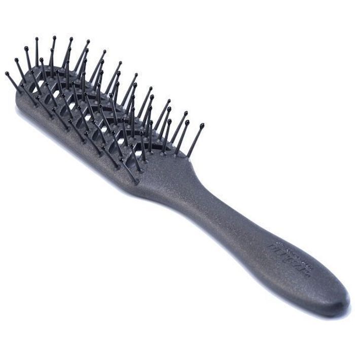 Brosse professionnelle - DENMAN - D200 (F200RDBK) - Picots souples - Design ergonomique - Ventilée