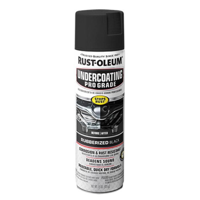 Peinture en aérosol - Rust-Oleum - Bomb Antirouille - Noir caoutchouté - Mat - 425g
