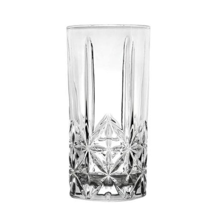 Verres - Transparent - Set de 6 - 280 ml - Design épuré - Compatible lave-vaisselle