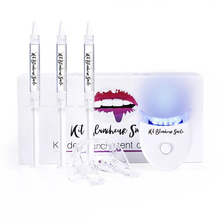 Kit de Blanchiment Dentaire - Smile - LED - Élimination des tâches - Protection de l'email - Mixte