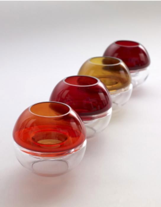 Bougies chauffe-plat en verre