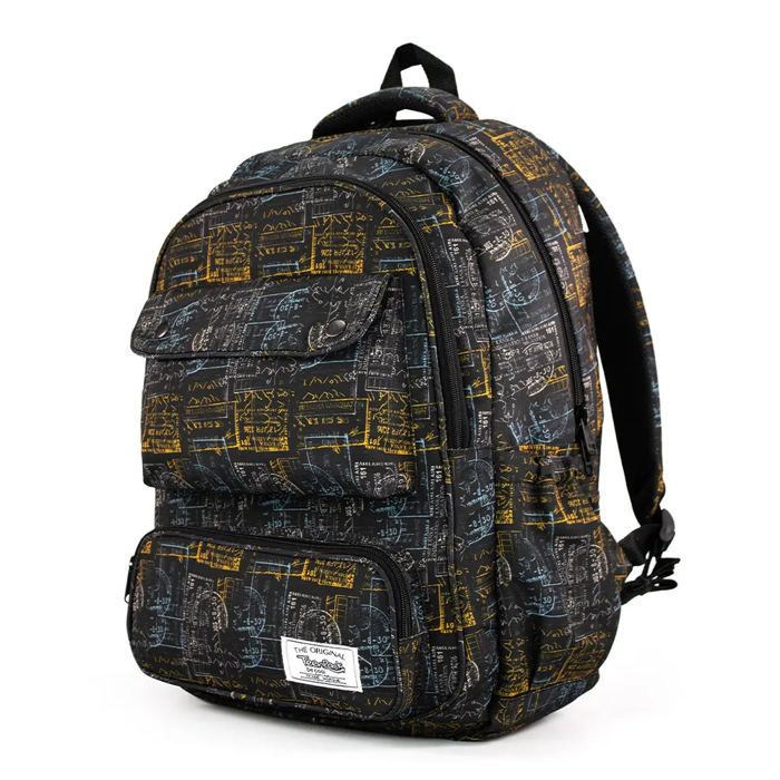 Sac à dos - Teenpack - Cartable Urbain Max - Motif Timbre - 40x35x15 cm - Polyester 100%