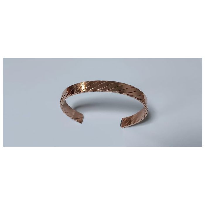 Bracelet  en cuivre massif pour soulager les douleurs d'arthrose et rhumatismales. 1 Pc