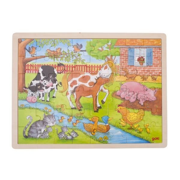 Goki 57745, Jigsaw puzzle, Ferme, Petite enfance, 3 année(s), Bois, 400 mm
