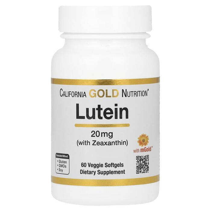 Lutéine et zéaxanthine, 20 mg, 60 capsules à enveloppe molle végétales