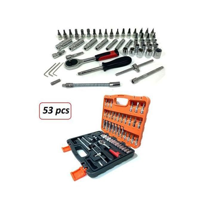 Coffret De Douille Et Embout En Pouce 1 4 De 53 Pièces D outils