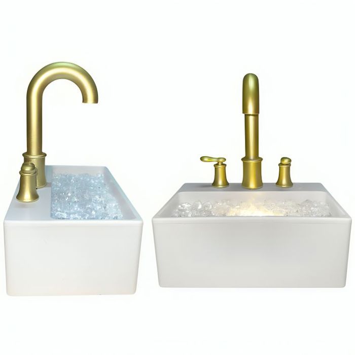 Fontaine à Eau de Bureau en Forme de Lavabo – Décoration Élégante et Relaxante