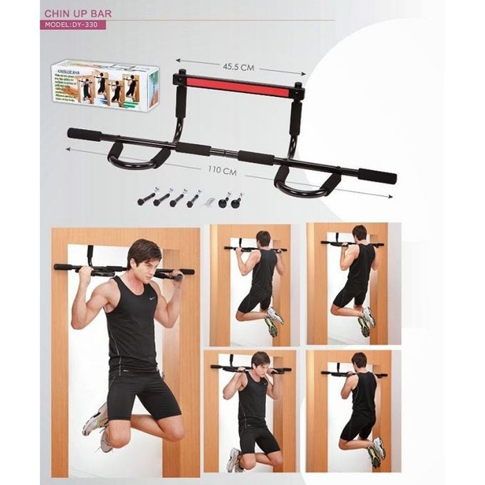 Barre de traction - CHIN UP BAR - Multifonctionnelle - Acier - 150 kg max
