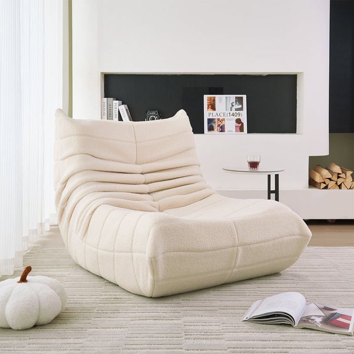 Fauteuil (1 place) 100% en mousse - Biege