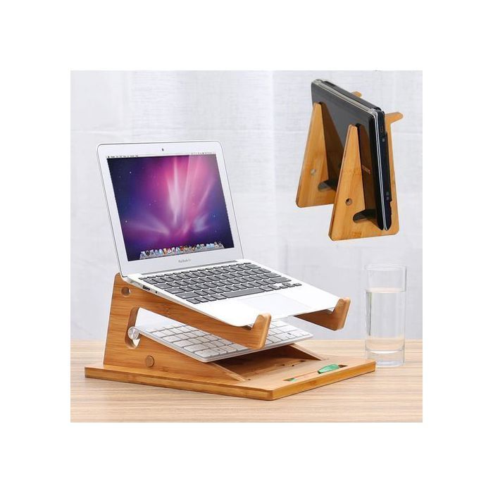 3/1 Support de pc portable pliable  avec base pour tablette ordinateur portable