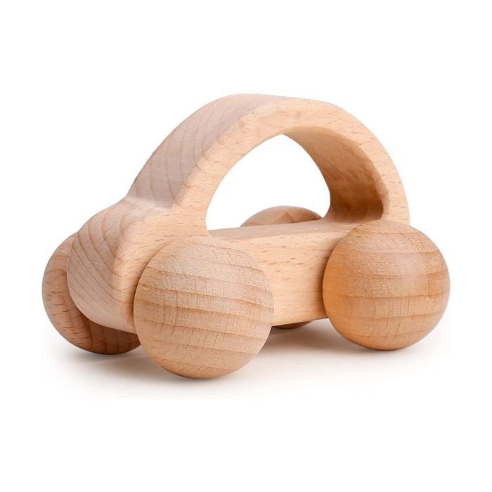 Eveil Montessori - Hochet voiture en bois