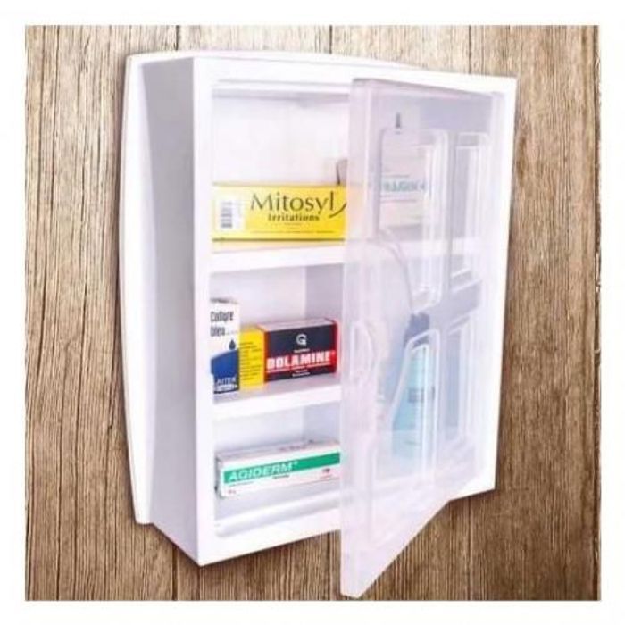 Armoire à pharmacie - SAGA - ADANA - Plastique - 44x35x12cm - Sécurisée et élégante