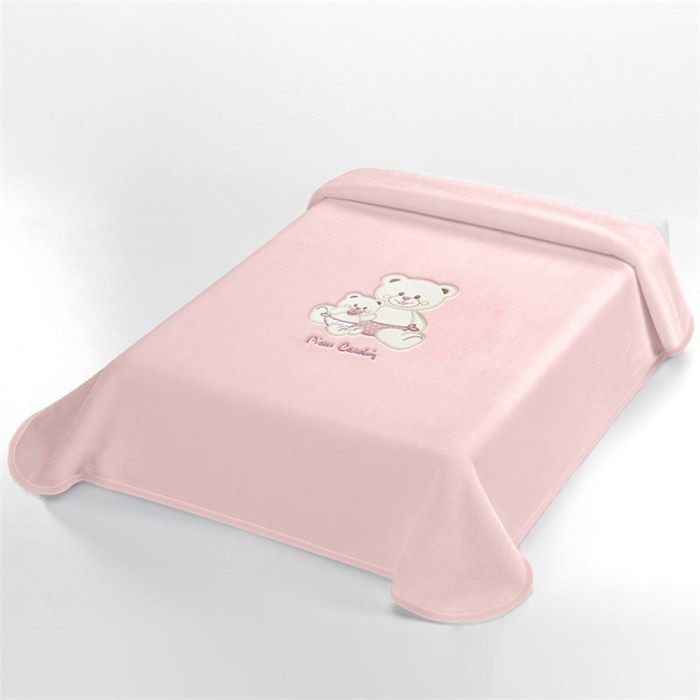 Pierre Cardin Couverture Ours base Rose 110x140cm