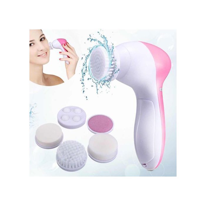 5 en 1- Brosse électrique de nettoyage et massage du visage et de corps// masseur de soins de beauté - Beauty care massager
