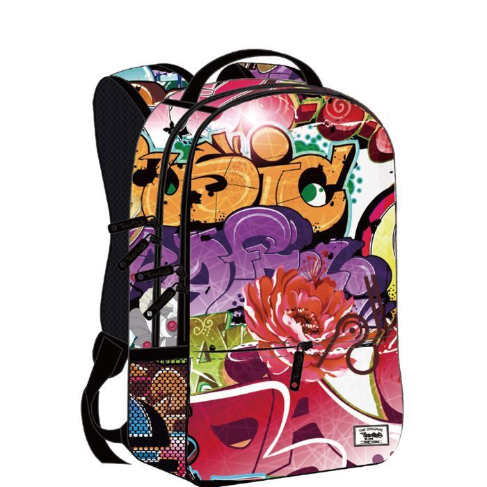 Sac à Dos - TEENPACK - Grafitti Style - Multicolore - 42x29x16 cm - Mixte