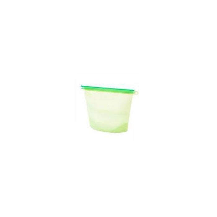 Sac en Silicone alimentaire pour conserver vos aliments Vert -1 L